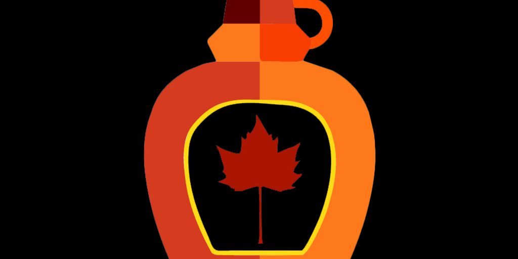 maple syrup bottle with price tag in a rustic kitchen